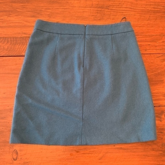 Blue Wool Skirt - Picture 3 of 5